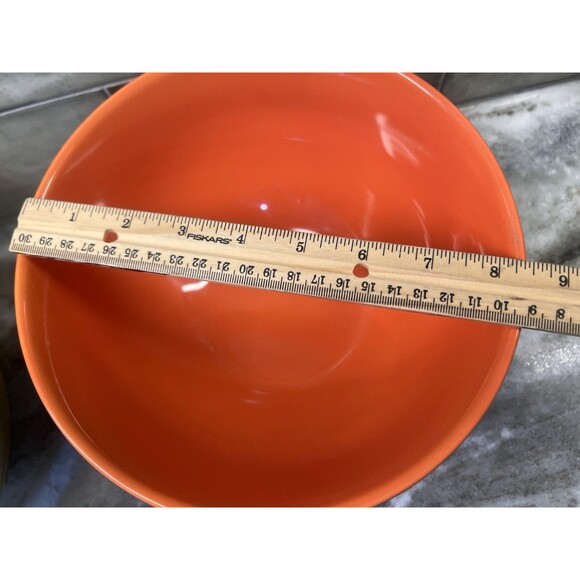 SCM Designs 3 PC SET COLORFUL STONEWARE NESTING BOWLS Oven Microwave Safe - Picture 3 of 7